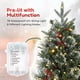thumbnail image 3 of 3 ft prelit artificial christmas tree con 78 LED lights in 8 modes, red berries, sleigh base - 2 pack para front door porch holiday decoration, 3 of 7
