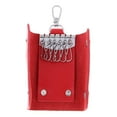 thumbnail image 1 of Injueey Fashion Leather key pack Key Chain waist Key Holder red padlock Key Hook bag Almacenamiento y organización del hogar, 1 of 1