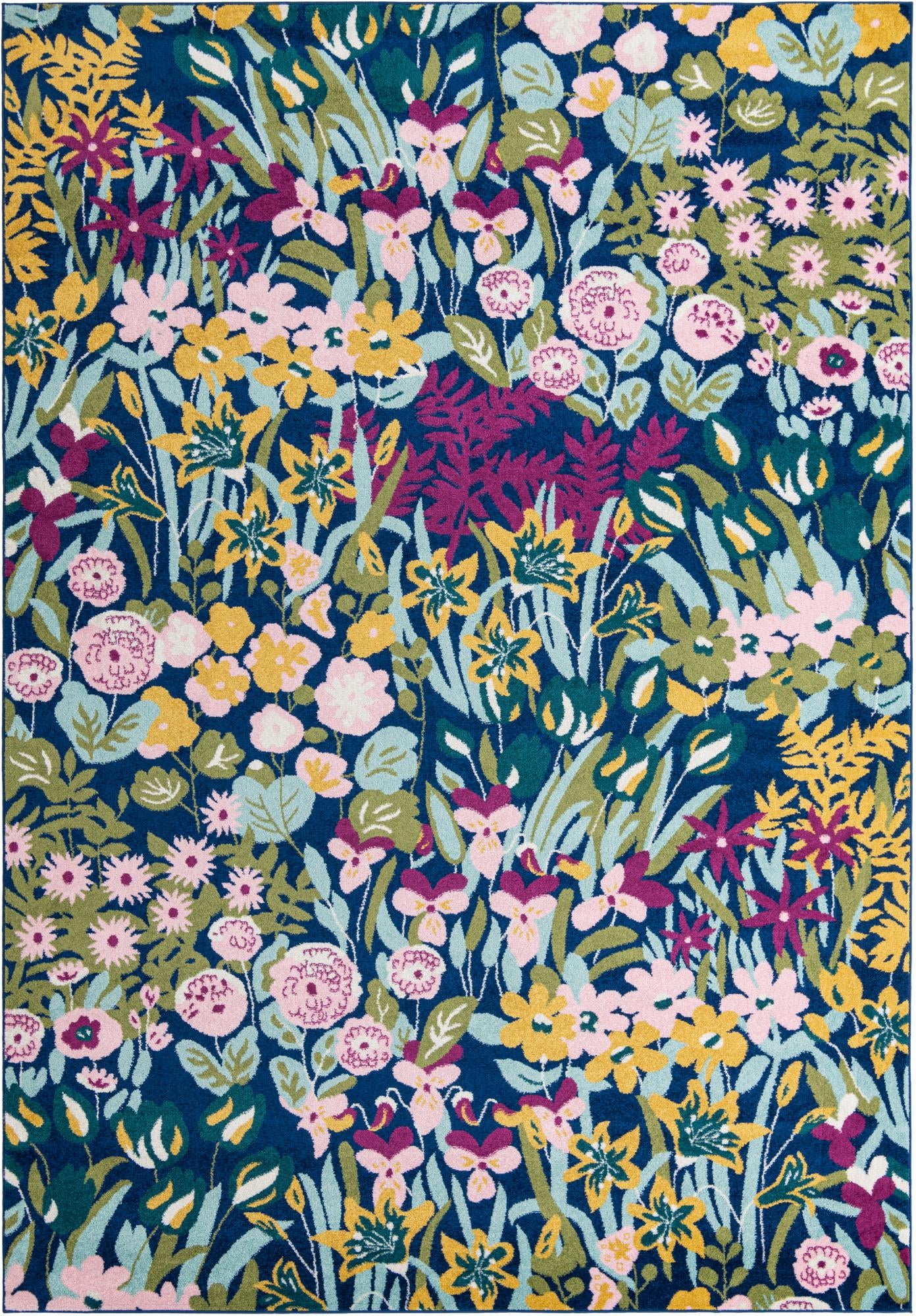 Bloom Collection Rugs Rugs.com Bloom Collection Rug – 10' x 14' Multi Medium-Pile Rug Perfect ...