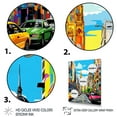 thumbnail image 3 of Designart "Pop Art Munich I" Cityscapes Floater Framed Canvas Art Print, 3 of 7