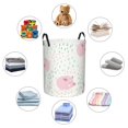 thumbnail image 6 of Balery Cute Pigs Round Laundry Basket with Handles Waterproof Freestanding Laundry Hamper for Clothes Toys in the Dorm and Family-, 6 of 8