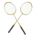 thumbnail image 1 of 2 Player Badminton Racket Set, Model 918 Badminton Racket Set Of 2  for Gym Gold,Blue, 1 of 7