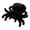 Black, variant on Spider Plush Toy Soft Stuffed Animal Pillow, 9.84IN Cute Realistic Jumping Spider Plushie with Big Eyes, Halloween Decoration & Birthday Gift for Kids and Boys, Black