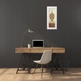 thumbnail image 3 of Wild Apple Portfolio 9x18 White Modern Wood Framed Museum Art Print Titled - Spice Stripe Vessels Panel III, 3 of 4