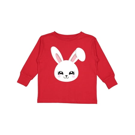 

Inktastic Cute Bunny White Bunny Little Bunny Rabbit Gift Toddler Boy or Toddler Girl Long Sleeve T-Shirt