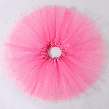 

Tking Fashion Baby Skirt Infant s Tulle Dress Up Sequins for Baby Girls & Toddlers Hot Pink One size