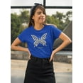 thumbnail image 2 of Butterfly Daisy Free Soul T-Shirt Women -Image by Shutterstock, Female Large, 2 of 4