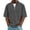 Gray, variant on Quarter Zip Shirt for Men Half Sleeves Elbow Length Tshirt Ribbed Knit Workout Tee Tops Casual Lightweight Spring Summer Tees Red M