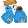 thumbnail image 3 of Ugoldhm Kids & Teens Winter Hat Scarf Set - Beanie Fleece Lined Hats & Crochet Scarves Warm 2 Piece Set, 3 of 6
