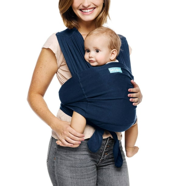 Moby Wrap Moby Fit Wrap Baby Carrier, Blue, One Size Fits All Walmart