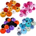 thumbnail image 6 of KOMOO Mini Velvet Pumpkins,Fake Artificial Pumpkins Fall Harvest Small Pumpkins for Home Thanksgiving Halloween Party Decoration, 6 of 8