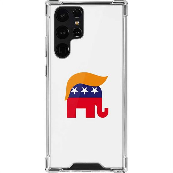 Skinit Political Republican Trump Hair Galaxy S22 Ultra Clear Case