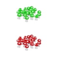 thumbnail image 1 of 40 piezas de mini hongos para casa de muñecas, bonsái de resina, manualidades DIY, jardín de hadas, paisaje, terrario, bonsái, maceta, decoración, adornos Verde rojo, 1 of 9