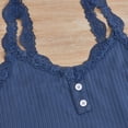 thumbnail image 5 of IMENGL Pajama Sets for Women Sleepwear Pyjamas Of 3 Lace Pyjamas V Neck Tank Top Pyjama Shorts 3 Piece Leisure Suit Loungewear Onesises Women's Pajamas Set,Blue, 5 of 8