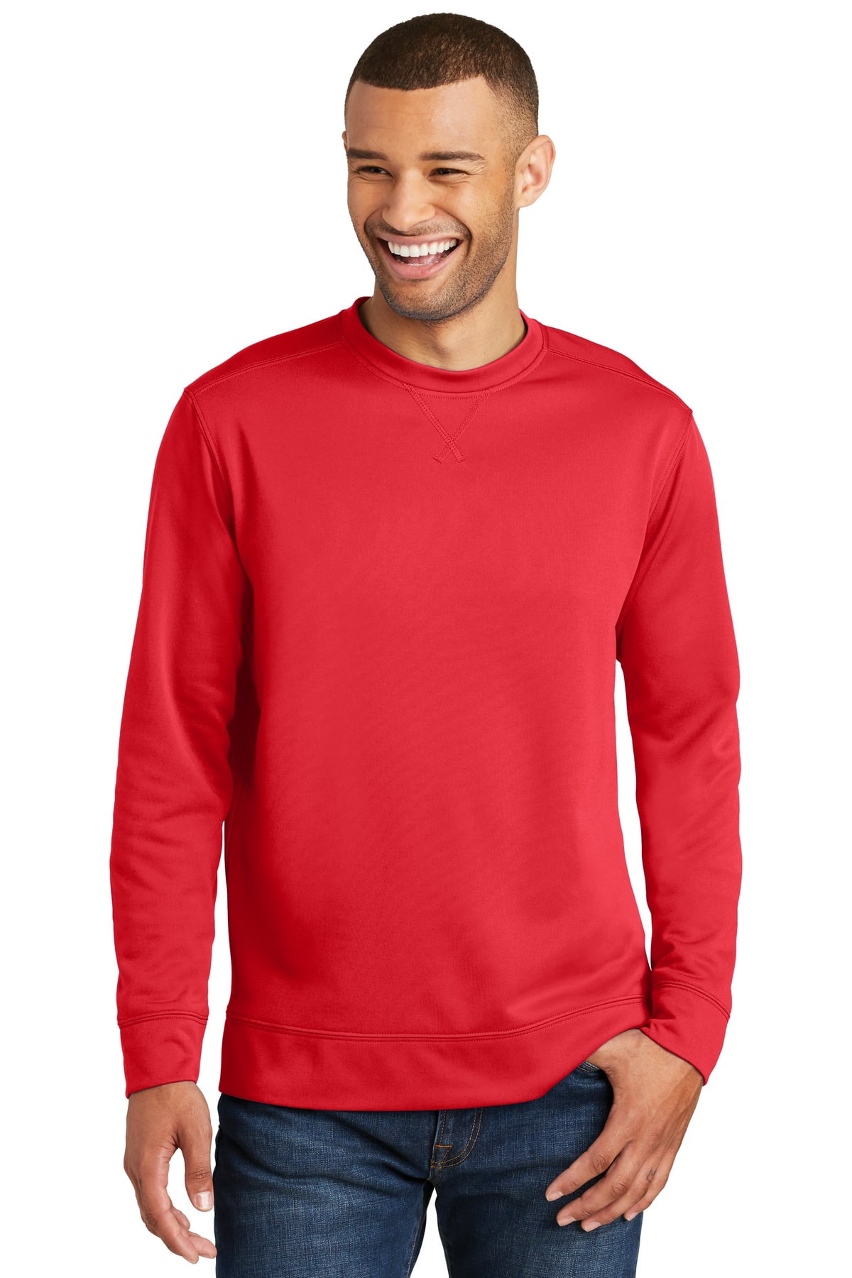 Co Adult Male Men Crew Neck Plain 