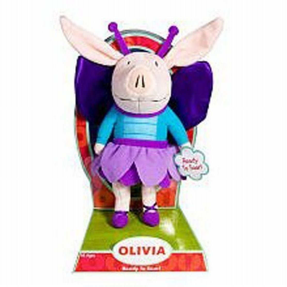 Olivia *Ready to Soar* in Fairy Outfit Plush, Darling Olivia the pig