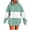 Green, variant on Sweatshirts for Women, Women's Contrasting Blouses Hooded Sweatshirts Long Sleeved Pocket Fashion Top, Green S