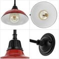 thumbnail image 5 of JONATHAN Y Aurora 12.25" 1-Light Farmhouse Industrial Indoor/Outdoor Iron LED Gooseneck Arm Outdoor Sconce, Red, 5 of 7