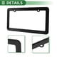 thumbnail image 5 of Marco de placa de matrícula de acero inoxidable Unique Bargains, soporte para placa de matrícula de coche con tornillos y tapas, marco ancho de 2 agujeros redondos negro, 5 of 8