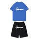 thumbnail image 1 of Playeras Básicas Algodon Hombre Conjunto De Dos Piezas De Camiseta Y Pantalones Cortos De Manga Corta Para Hombre Con Camisa Y Pantalón Corto, 1 of 3