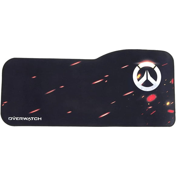 Overwatch Large Gaming Mouse Pad Curved Extended Mouse Pad Computer Laptop Keyboard Desk Mat Waterproof Mousepad with Stitched Edges Anti Slip Rubber Base for Gamer School Office Home
