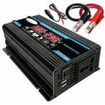thumbnail image 1 of Convertidor de onda sinusoidal pura de 12 V a 220 V, inversor de onda sinusoidal pura de 2000 W a 24 V, transformador de voltaje con dos salidas de CA con puerto USB y pantalla LED, 1 of 5