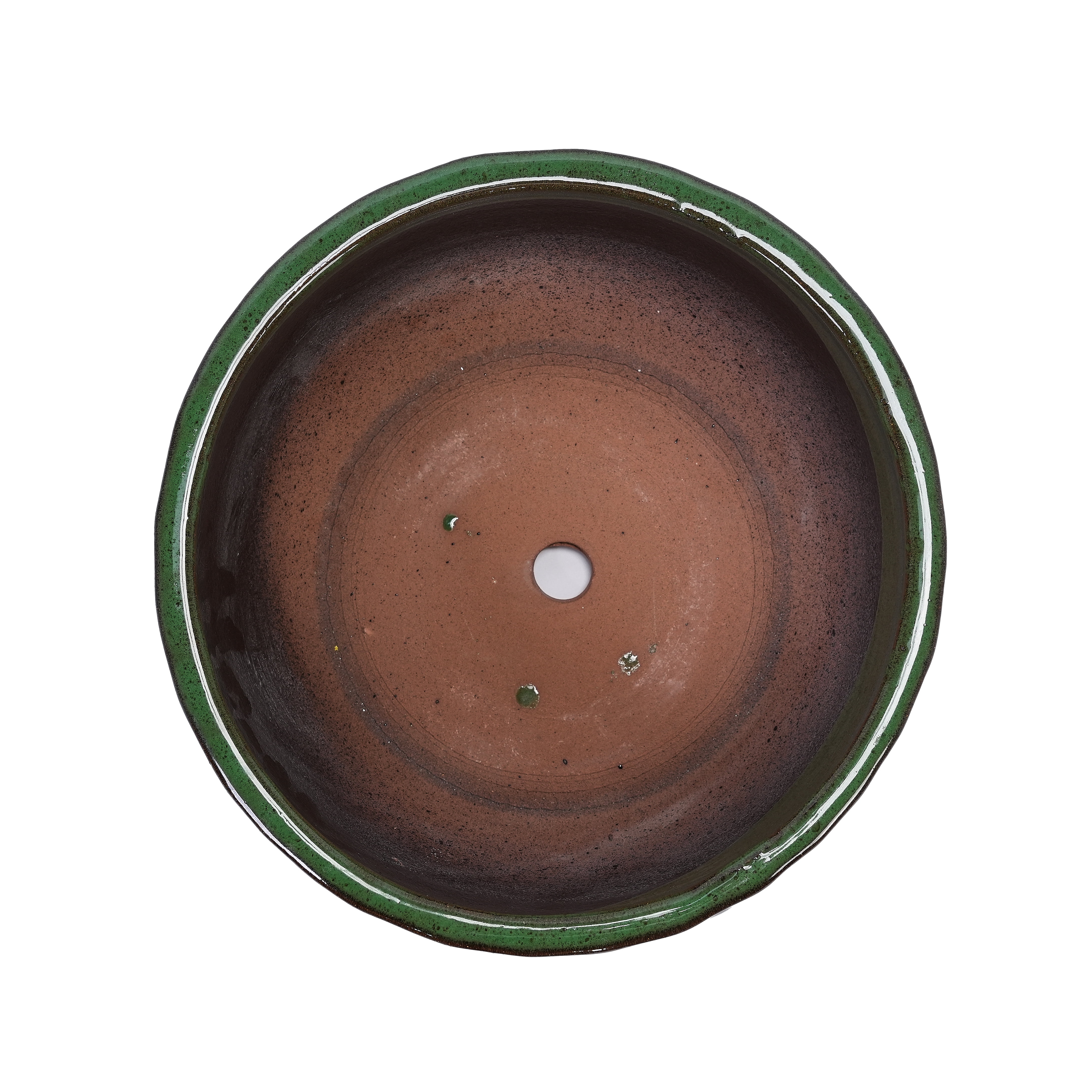 MAYEERTY 3 Pack Ceramic Planter Pot, Planter for Indoor Outdoor Patio, Garden, Antique Green