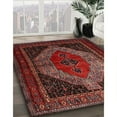 thumbnail image 2 of Ahgly Company Indoor Rectangle Traditional Chestnut Brown Persian Area Rugs, 7' x 10', 2 of 6