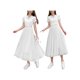 thumbnail image 4 of SAYOO Faldas de tul midi para mujer, faldas tutú informales de malla elástica de cintura alta SAYOO Sexy, 4 of 10
