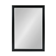DesignOvation - Bosc Large Framed Rectangle Wall Mirror, 27.5 x 39.5 Black