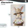 thumbnail image 4 of Stupell Industries Cottage Bunny with Easter Egg Basket Canvas Art, 16 x 24, by The Prints Vibe, 4 of 8