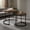 Rustic Brown, variant on Resenkos Coffee Table, Modern Sofa Table Tea Table,Set of 2 Modern Round Stacking Nesting Coffee Tables for Living Room-Rustic Brown
