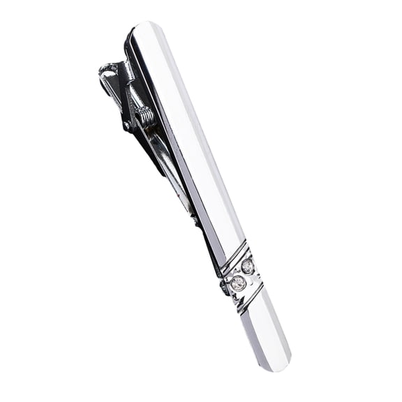 Silver Tie Clip Perfect for Business Meetings and Formal Attire Making Lasting Enhances Your Look