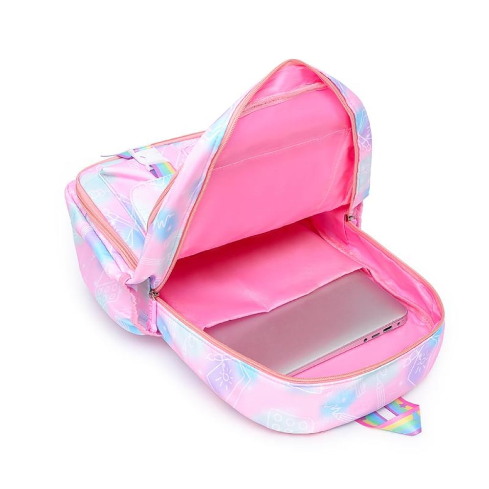 Pink School Bags For Girls Cute Teen Girl's School Backpack Pink