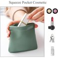 thumbnail image 3 of 4.72in Pocket Cosmetiac Bag,Pocket Cosmetic Bag Squeeze,3pcs Pocket Cosmetic Bag Waterproof Leather No Zipper Self-Closing Portable Travel Makeup Pouch., 3 of 9