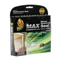 Duck Brand Max Strength Silicone Weatherstrip Seal - White, .31 in. x .25 in. x 17 ft.