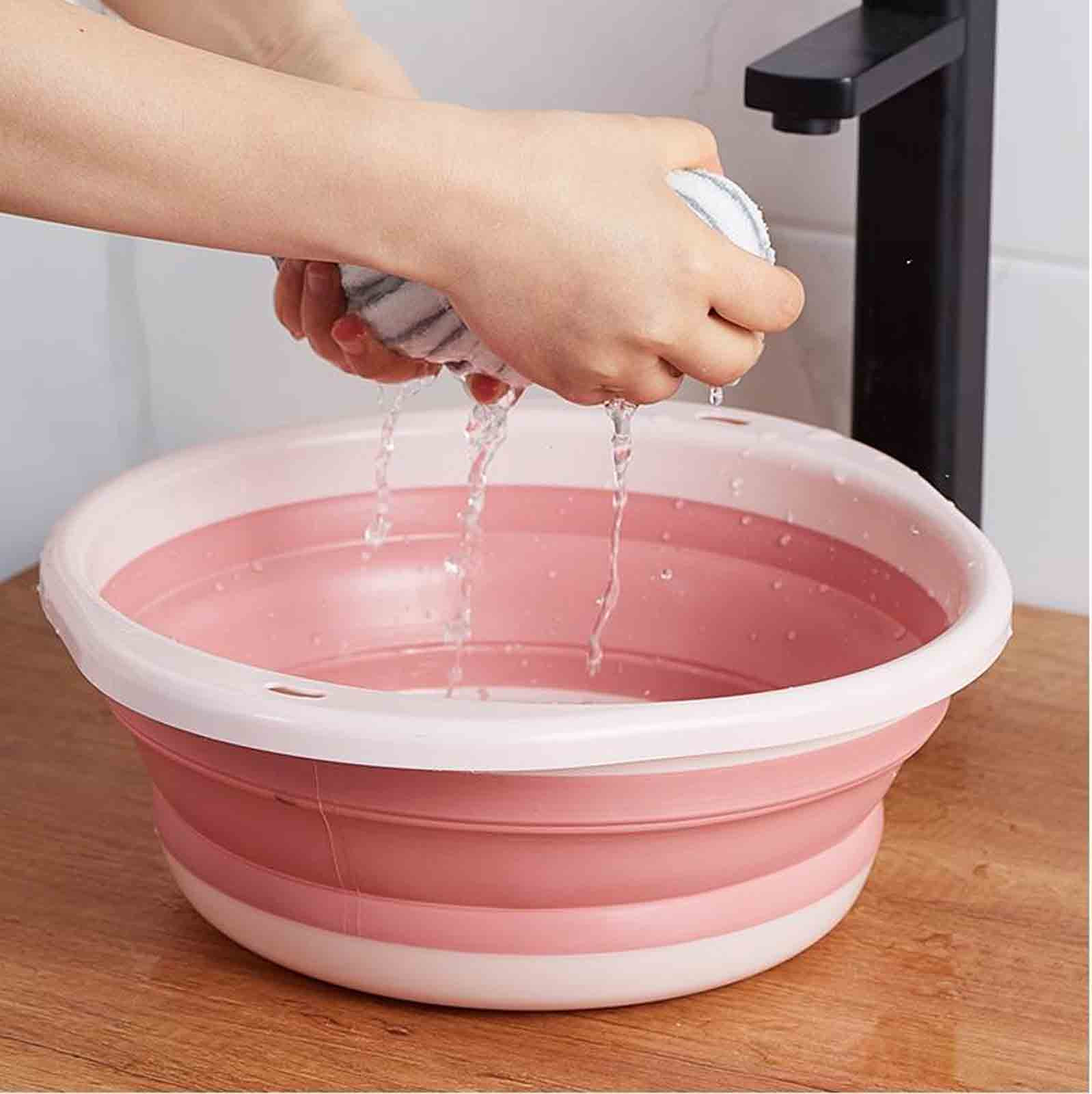 Yoloke Dishpan for Washing Dishes, Collapsible Dish Tub Portable Sink ...