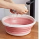 thumbnail image 1 of Bañera Plegable de Plástico M Rosa, Bañera Portátil para Viajes, Bañera del Hogar, 1 of 3