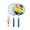 Blue, variant on 1 Set of Badminton Racket Beginner Training Outdoor Sports Leisure Toys Badminton Set for Outdoor Playing (1 Set of Pink Racket, 3 Badmintons, Random Color for Racket Handle)