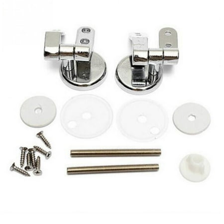 

Alloy Replacement Toilet Hinges Mountings Set Chrome with Fittings Screws For Toilet Accessories