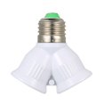 thumbnail image 1 of E27 macho a 2 hembra en forma de Y LED bombilla base adaptador divisor lámpara soporte zócalo ER natural, 1 of 7