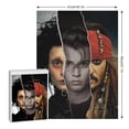 thumbnail image 2 of Johnny Depp Jigsaw Puzzle, Wood Puzzles Adult, 500 PCS Jigsaw Puzzle Perfect for Game Nights, 2 of 8