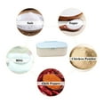 thumbnail image 6 of Kitchen 3 Girds Spice Jars Seasoning Box Rack Storage 3 Compartment Bottle Case, 6 of 13