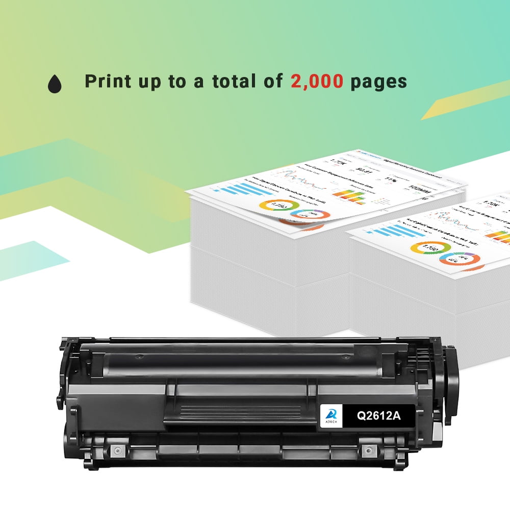 Print-Klex - 2 Cartucce Toner Sostitutive Per HP LaserJet 3052, LaserJet 3055, LaserJet M1005MFP, LaserJet M1319F, MFP Q2612A, Q2612A, HP12A, HP12A, Serie Toner Edition XXL, Colore Nero - Foto 3