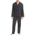 thumbnail image 3 of Hanes Mens Big & Tall Broadcloth Cotton Blend Pajama Set 41459-X-LargeTall (Black), 3 of 3