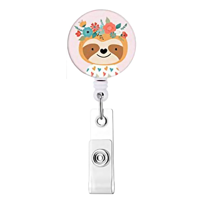 18 Pcs Animal Badge Reels Retractable Badge Holder with Alligator Clip Nurse Cute Badge Clip for ID Card Holders
