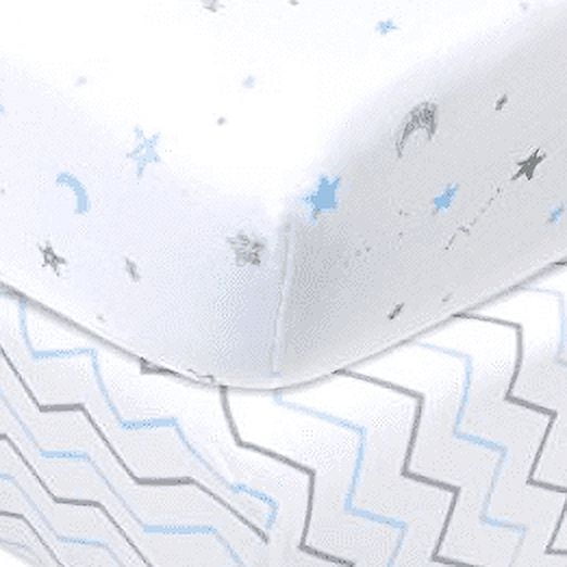 American Baby Company Pack 100% Natural Cotton Fitted Crib