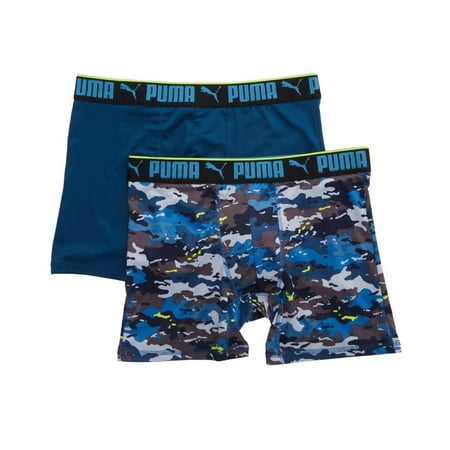 

Men s Puma 151151 Sportstyle Boxer Brief Natural Camo Print - 2 Pack (Navy Camo/Light Blue XL)