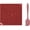 Red, variant on Dog Lick Mat for Feeding, Licking and Slow Eating, Bone Shape, with Scraper, Machine Washable, Anti-Slip