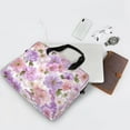 thumbnail image 5 of 16" Laptop Briefcase for Work Travel Laptop Shoulder Bag Carrying Handbag Laptop Case Lavender and Pink Flowers, 5 of 8